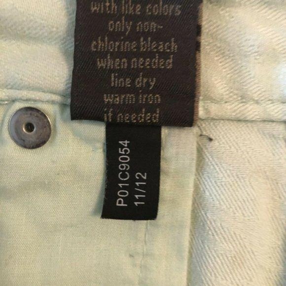 The Limited Denim 678 Women Size 6 Ankle Pants Cropped Light Green Casual - Picture 5 of 5